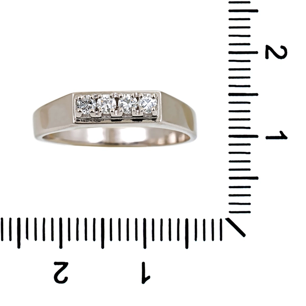 Diamantring, 14K, Weißgold, Brillanten
