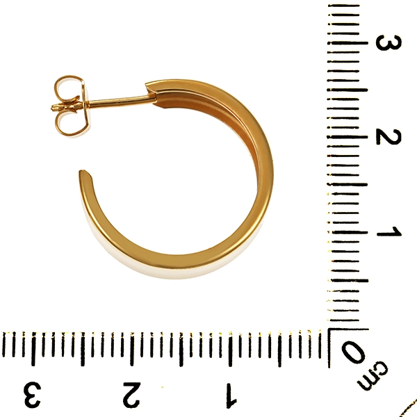 Steckcreolen, 8K, Gelbgold