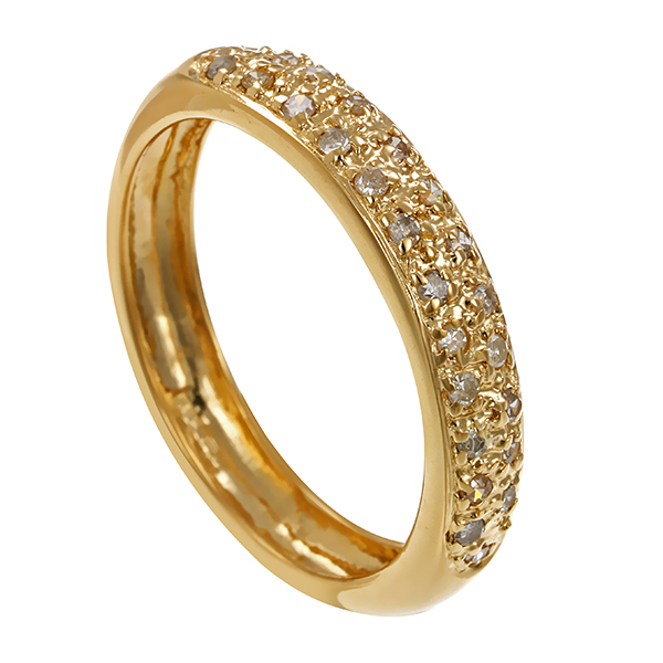 Ring, 14K, Gelbgold, Diamanten, U60