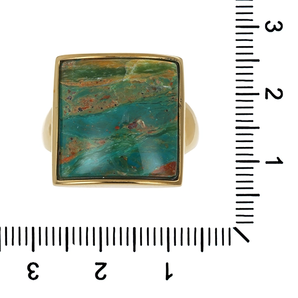 Ring, 9K, Gelbgold, Achat