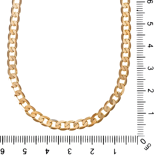 Kette, 14K, Gelbgold, Panzer
