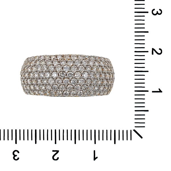 Ring, 14K, Gelb-/Weißgold, Brillanten