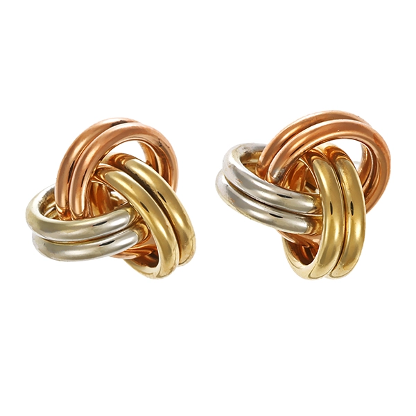 Ohrstecker, 9K, Rot-/Gelb-/Weißgold