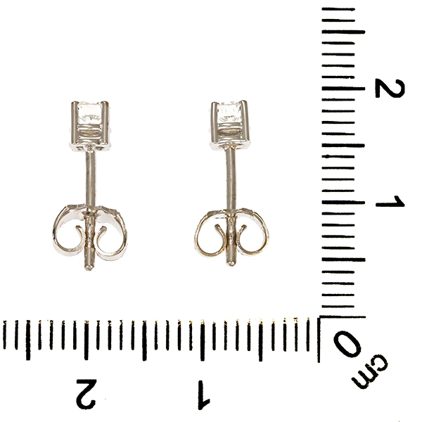 Ohrstecker, 18K, Weißgold, Brillanten 0,40 ct