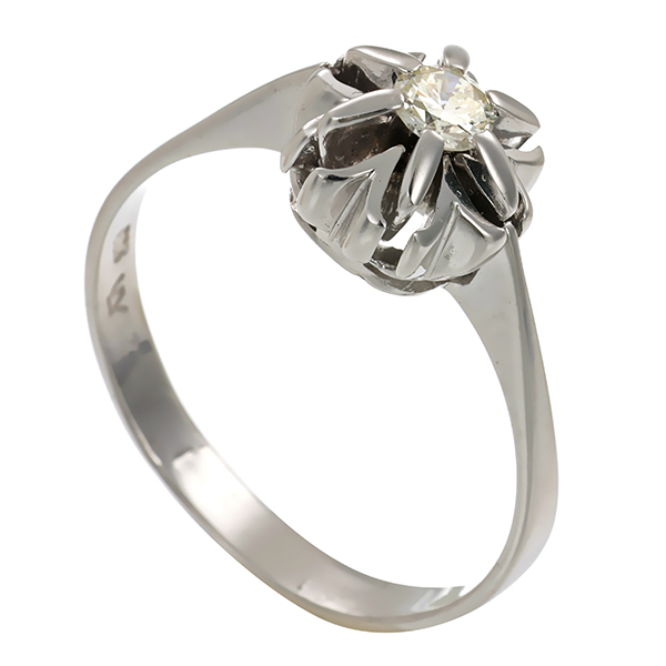 Diamantring, 14K, Weißgold, 0,20ct