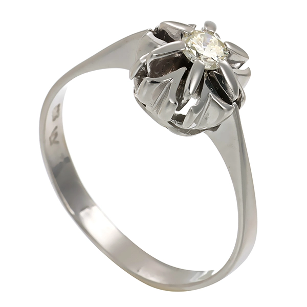 Diamantring, 14K, Weißgold, 0,20ct