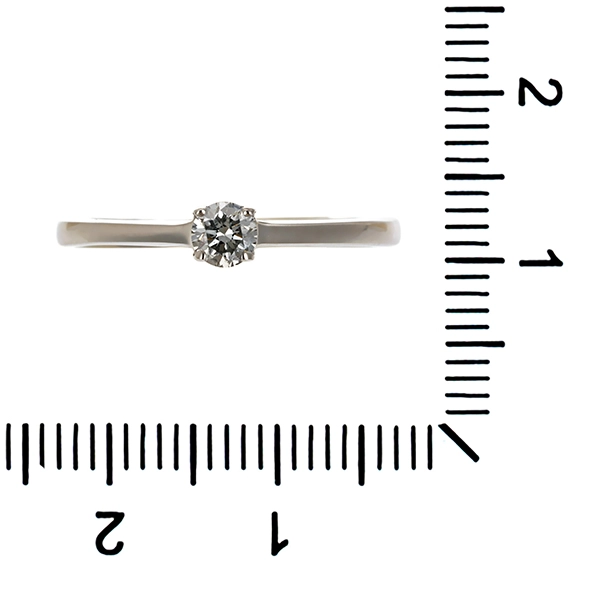 Brillantring, 18K, Weißgold, 0,18ct