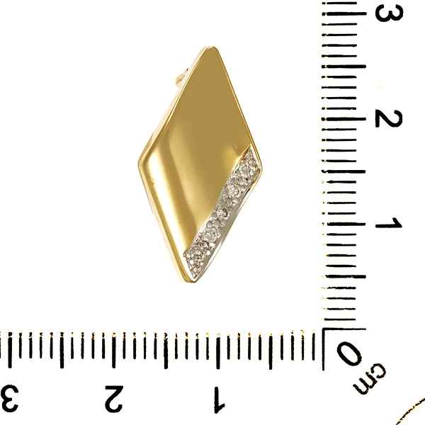 Verkürzer, 14K, Gelbgold, Diamant