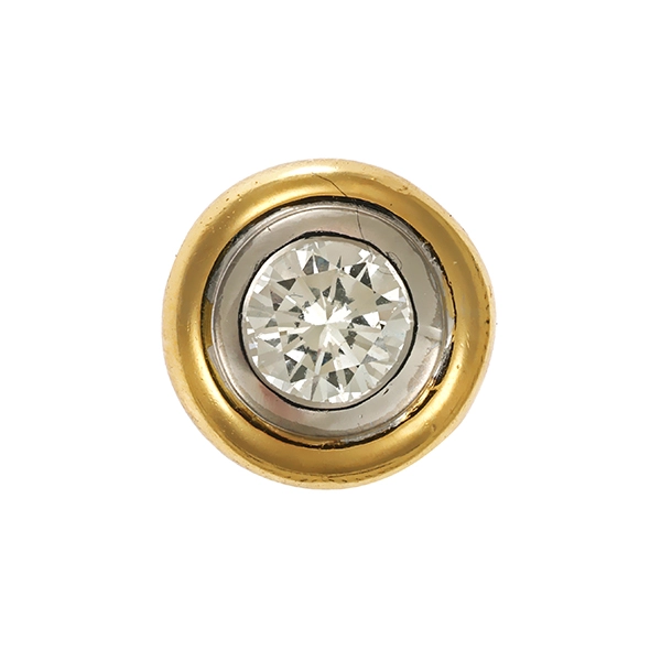 Anhänger, 18K, Gelb-/Weißgold, Brillant 0,69ct