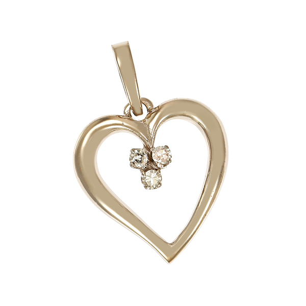 Anhänger, 18K, Weißgold, Diamanten