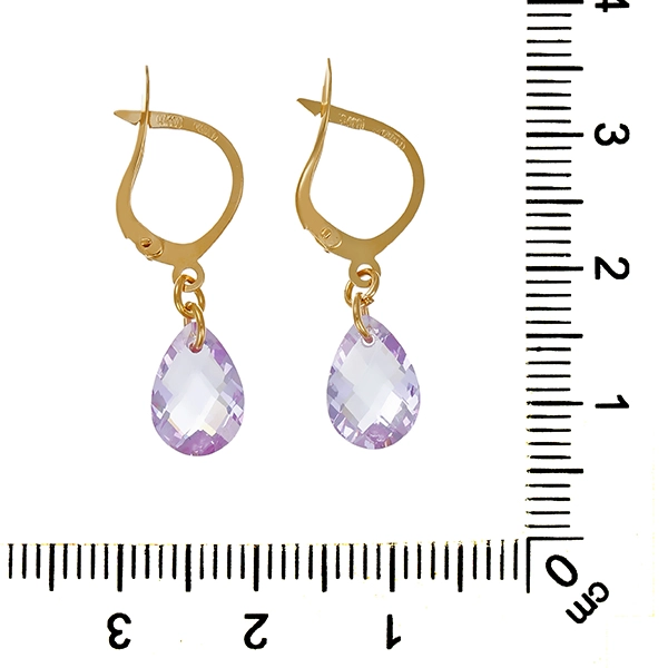 Ohrhänger, 18K, Gelbgold, Schmucksteine