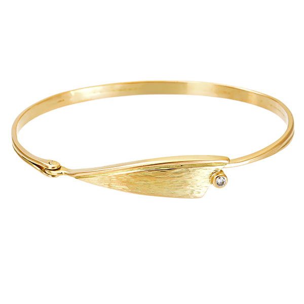 Armreif, 14K, Gelbgold, Brillant