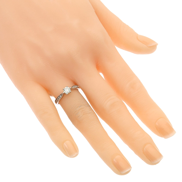 Diamantring, 14K, Weißgold, Brillanten 0,50 ct