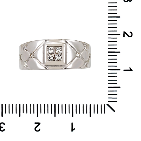 Diamantring, 18K, Weißgold, Brillanten, Diamanten