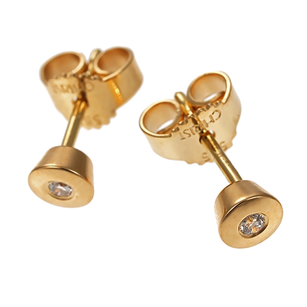 Ohrstecker, 14K, Gelbgold, Brillant