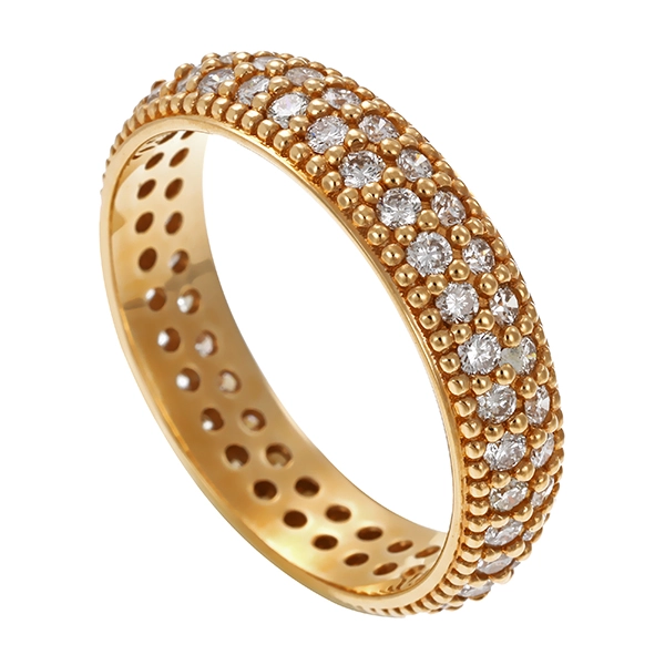 Ring, 14K, Gelbgold, Brillanten, 1,02ct