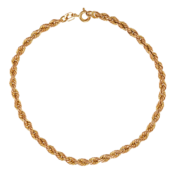 Armband, 8K, Gelbgold, Kordel-