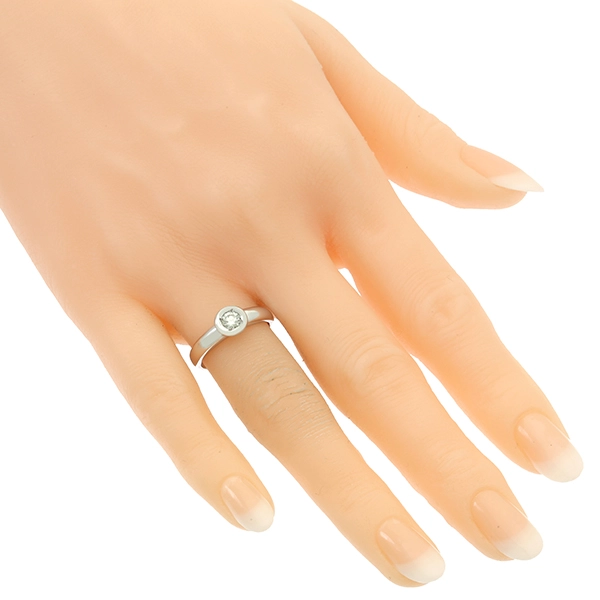 Diamantring, 14K, Weißgold, Brillant 0,20 ct