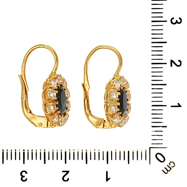Ohrhänger, 18K, Zirkonia