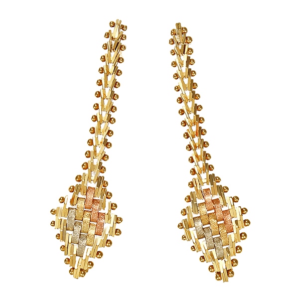 Steckhänger, 14K, Rot-/Gelb-/Weißgold