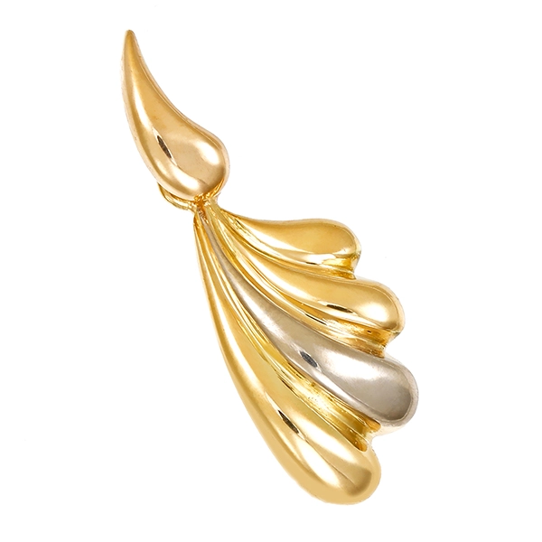 Anhänger, 14K, Gelb-/Weißgold