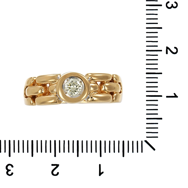 Brillantring, 14K, Gelbgold, 0,25ct