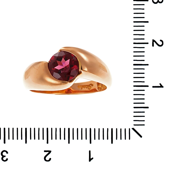 Ring, 9K, Rotgold, Granat