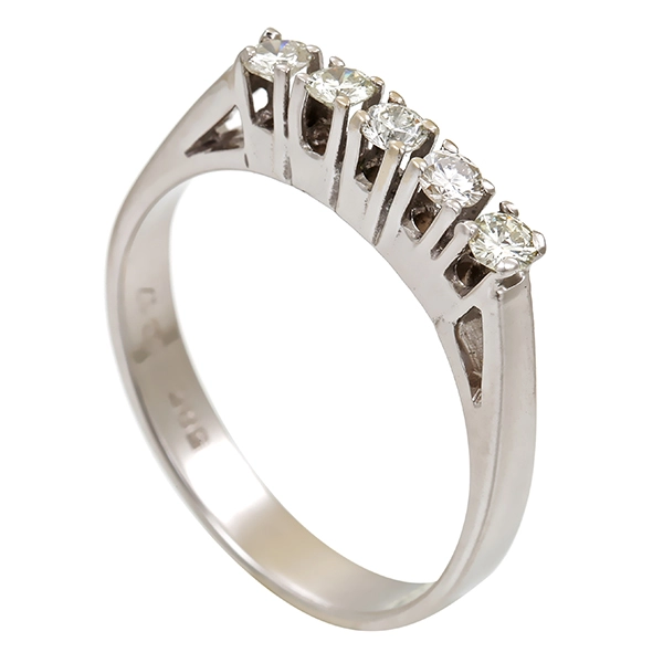 Diamantring, 14K, Weißgold, Brillanten 0,305 ct