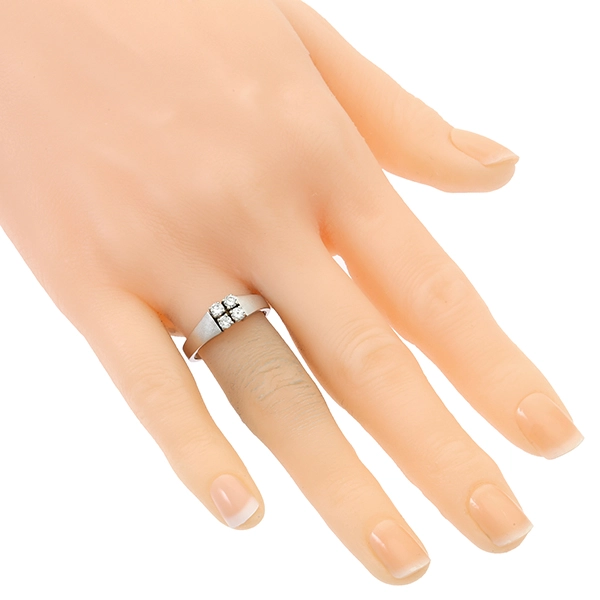 Diamantring, 18K, Weißgold, Brillanten