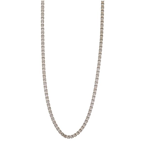 Collierkette, 14K, Weißgold