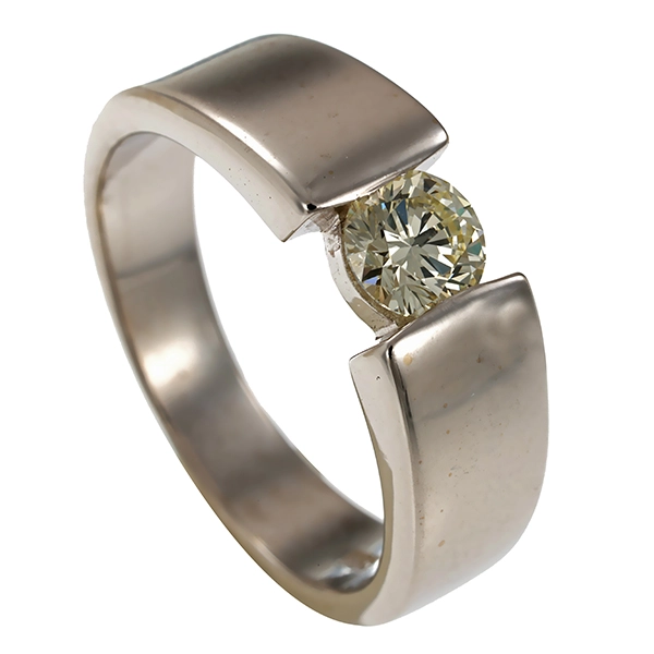 Diamantring, 14K, Weißgold, Brillant