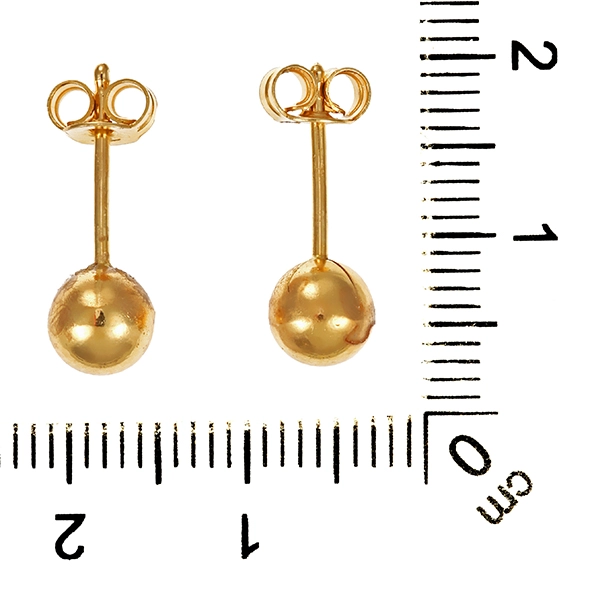 Ohrstecker, 18K, Gelbgold