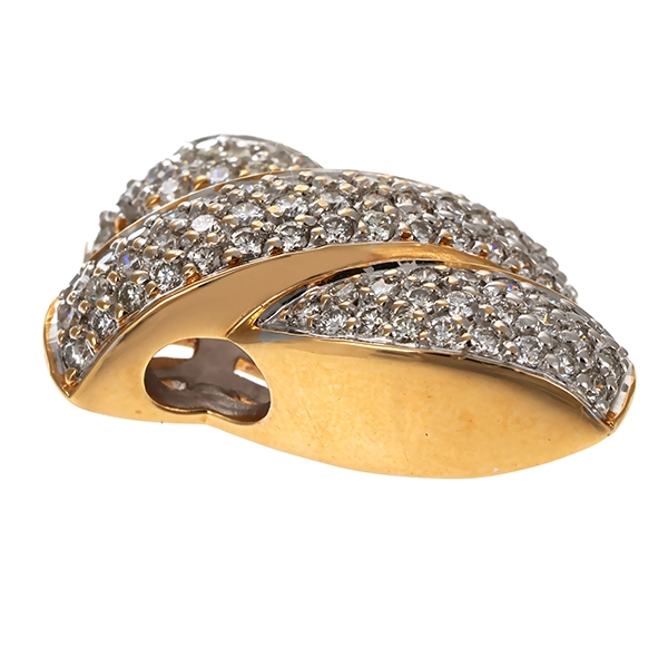 Anhänger, 14K, Gelb-/Weißgold, Brillanten 1,20 ct
