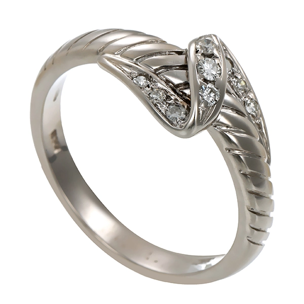 Diamantring, 14K, Weißgold, Brillanten, Daimanten