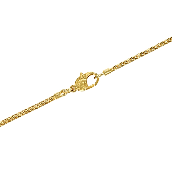 Kette, 14K, Gelbgold, Zopf-