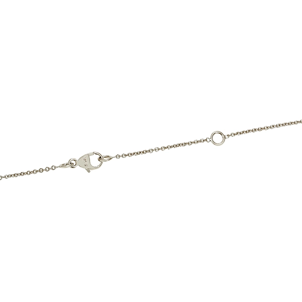 Collier, 14K, Weißgold, Brillanten