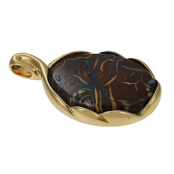 Anhänger, 14K, Gelbgold, Opal