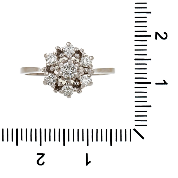 Diamantring, 14K, Weißgold, Brillanten 0,50 ct