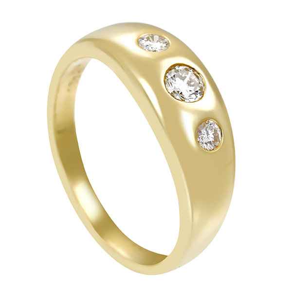 Diamantring, 14K, Gelbgold, Brillanten 0,30 ct