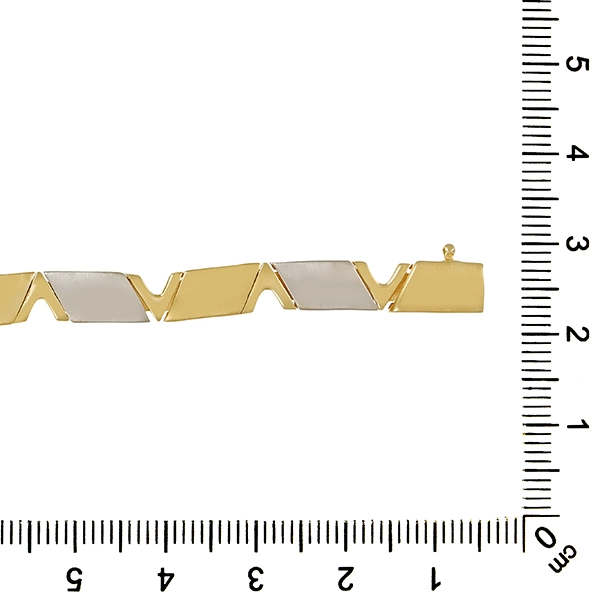 Armband, 14K, Gelb-/Weißgold