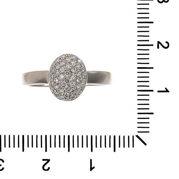 Diamantring, 18K, Weißgold, Brillanten 0,28 ct