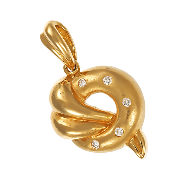 Anhänger, 18K, Gelbgold, Brillant