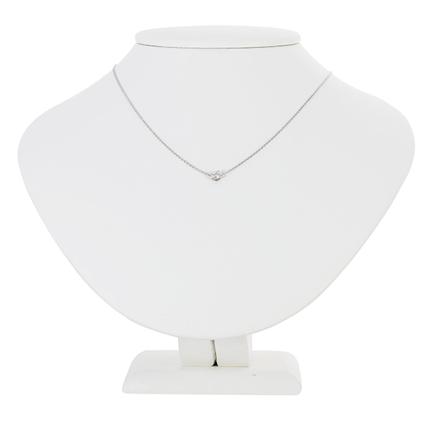 Collier, 14K, Weißgold, 1 Brillant 0,22 ct