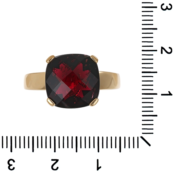 Ring, 14K, Gelbgold, Granat