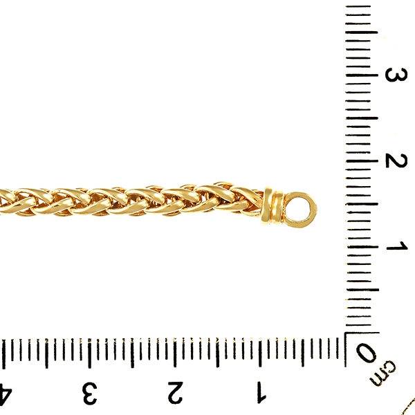 Armband, 8K, Gelbgold, Himbeer-