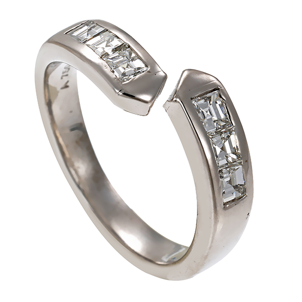 Diamantring, 18K, Weißgold, 0,60ct