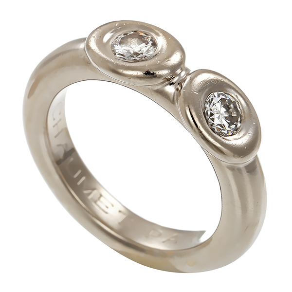 Ring, 18K, Weißgold, Brillanten 