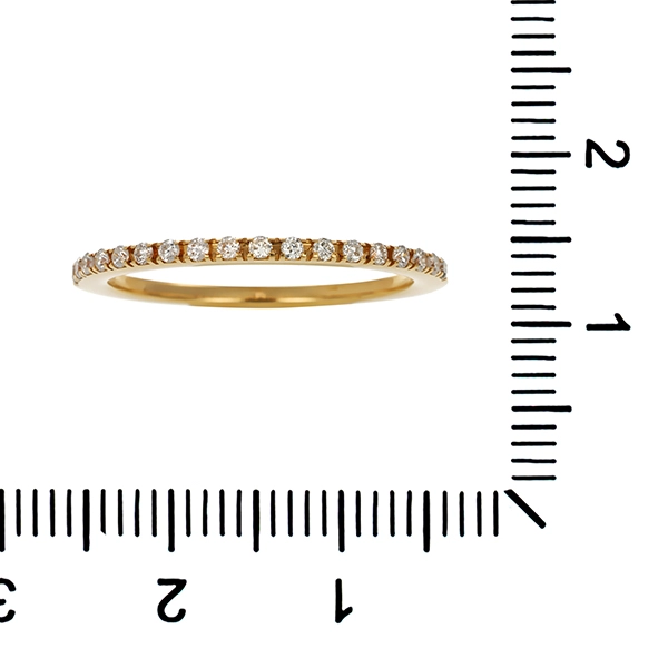 Diamantring, 18K, Gelbgold, Brillant 0,14 ct