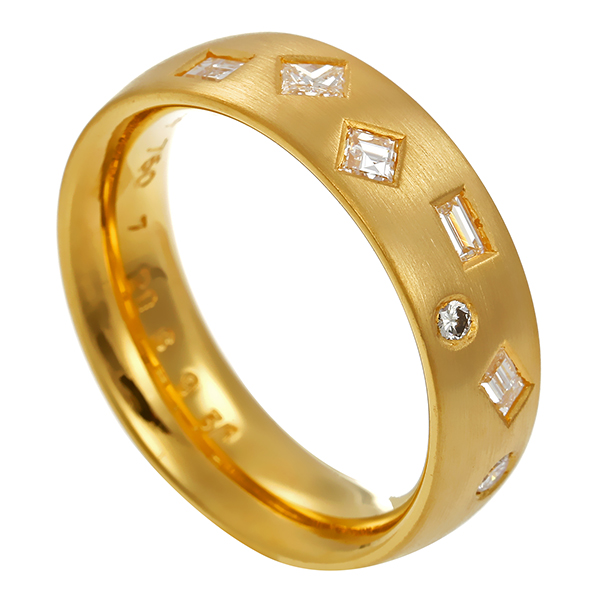 Ring, 18K, Gelbgold, Brillanten, Diamanten 