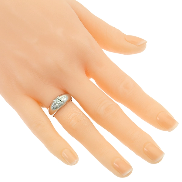 Diamantring, 14K, Weißgold, Brillant 0,20 ct
